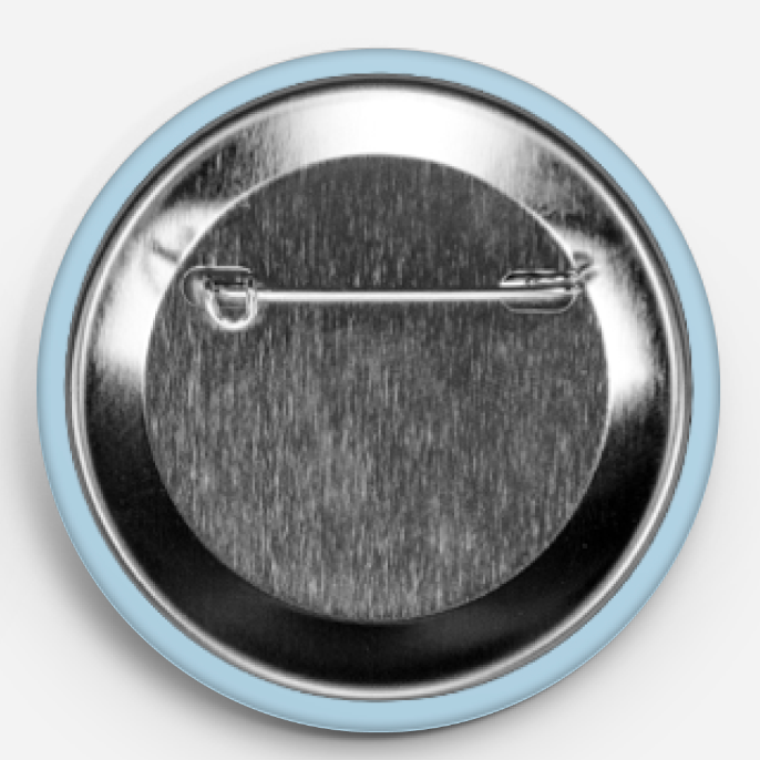 Pacific Northwest.  Metal Pin. 2.25" round button. Steel pin-back